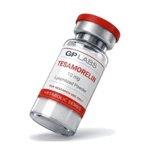 Tesamorelin 10 mg GP Labs – vial de análogo de GHRH +99% pureza